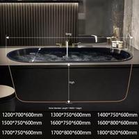 Baignoire autoportante transparente portable pour adultes 2025 – Baignoire de trempage colorée en résine composite translucide pour la relaxation