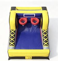 Baloncesto Inflable de PVC para 2 Jugadores, Ecológico, para Uso Comercial en Exteriores
