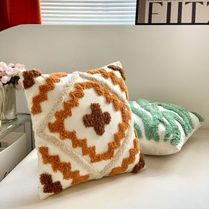 Cojines <span class=keywords><strong>de</strong></span> Sofá Bordados a Mano en Lona con Borlas y Hilo Grueso, Estilo Bohemio, Personalizables - Product Image 1