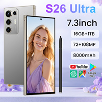 Teléfono Móvil S26ULTRA de 6.9 Pulgadas con Pantalla Grande, 16GB+1TB, Android 15, Desbloqueado, S-Pen, Doble SIM, el Más Vendido