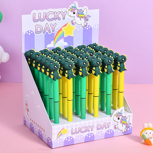 Stylo à bille rechargeable en gros, à séchage rapide, motif dessin animé créatif, stylo roller mignon dinosaure pour étudiants, stylo de signature - Product Image 1