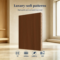 Panneaux de particules E0 écologiques certifiés CE 4x8 18mm 9mm pour meubles de cuisine et de chambre, design moderne, garantie 5 ans