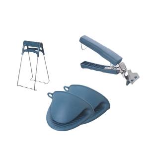 Pinces à vaisselle anti-brûlure en silicone, résistantes à la chaleur, antidérapantes, en acier inoxydable, pour une manipulation sûre des plats chauds - Product Image 1