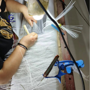 Sabuk konveyor kain jala persegi anyaman sintetis poliester ekonomis untuk popok - Product Image 3