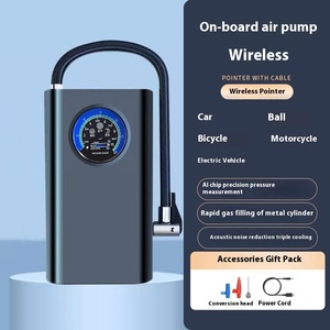 Pompe à Air Électrique Portable 120W pour Voiture, Gonfleur <span class=keywords><strong>de</strong></span> <span class=keywords><strong>Pneus</strong></span> 12V DC avec Moniteur <span class=keywords><strong>de</strong></span> Pression, Boîtier Sans Fil en ABS Métal, pour <span class=keywords><strong>Gonflage</strong></span> des <span class=keywords><strong>Pneus</strong></span> <span class=keywords><strong>de</strong></span> Voitures - Product Image 2
