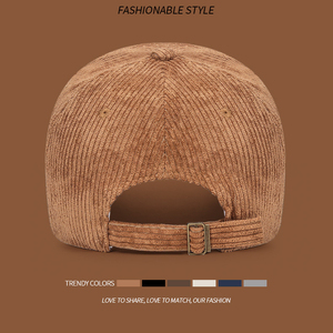 High Quality Blank Corduroy Retro Style Adjustable 6-Panel Baseball <strong>Cap</strong> Custom Embroidery Logo Unisex <strong>Winter</strong> Warm Leisure <strong>Cap</strong> - Product Image 6