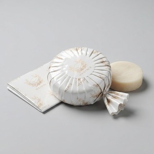 Papier de soie ciré en glassine imprimé sur mesure pour l'emballage du savon, biodégradable, en pâte de bois vierge, impression offset - Product Image 1