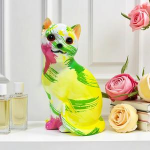 Nuevos Adornos de Gato Sentado Esculpidos Artísticamente en Resina Epoxi, Lindos y Sencillos, Regalos de Cumpleaños para el Hogar, Decoraciones Artesanales para Sala de Estar y Estudio - Product Image 3