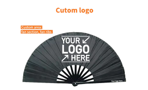 Bán Buôn Tùy Chỉnh In Lớn Gấp UV Phản Ứng Người Hâm Mộ Tay 13 Inch Lớn Gấp Tre Tay <span class=keywords><strong>Fan</strong></span> Hâm Mộ Câu Lạc Bộ Lớn Cho Các Sự Kiện - Product Image 2