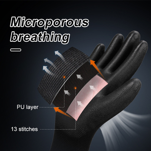 Guantes de Trabajo XINGYU con Logotipo Personalizable, Guantes de Trabajo Recubiertos de PU, Aptos para Hombres y Mujeres, Diversos Entornos de Trabajo, Guantes de Seguridad - Product Image 3