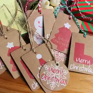 Christmas Cards Greeting Holiday Gift Hang Tag For Christmas New Year Gift Greeting Card