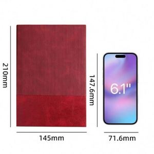 High-Quality Custom Logo A5 <b>Diary</b> Promotional Soft Leather Splicing <b>Notebook</b> Suitable for Business School Meetings - Product Image 4