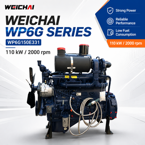 Moteur <span class=keywords><strong>diesel</strong></span> complet SCDC Weichai WP6G WP6G150E331 150HP 110kW/2000rpm pour machines de construction, machines industrielles, chargeuses 4T - Product Image 1