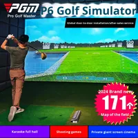 Simulador de Golf Interior Modelo MNQ003 de Origen Chino con Instalación a Domicilio Global PGM, Cámara de Alta Velocidad, Láser 4K, 3D