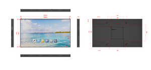 65 "siêu độ nét cao 1500nits độ sáng trong nhà siêu hẹp LCD Monitor <span class=keywords><strong>HDMI</strong></span> Nhà hàng Phương tiện truyền thông kỹ thuật số biển Menu hiển thị - Product Image 5