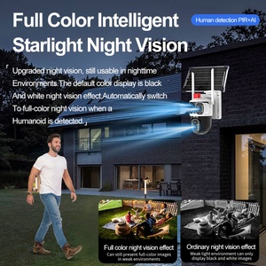 Eseecloud 4Lens 3Views 12MP 4G Sim Card Solar Outdoor Network Cameras 360 PTZ IP CCTV Wireless WIFI Surveillance Camera <b>Security</b> - Product Image 6