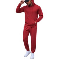 Survêtements décontractés pour hommes, coupe classique, couleur unie, automne, logo personnalisé, vêtements de sport, fermeture à cordon, ensemble 2 pièces, jogging