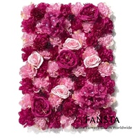 Panneau mural de fleurs artificielles, fond mural, mur de roses, bouquet de roses artificielles pour mariage, Saint-Valentin et événements