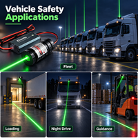 Feux d'avertissement laser rouge, vert et bleu ZhonNa à haute luminosité pour la conduite nocturne, pièces d'instrument d'analyse et de détection de sécurité des véhicules
