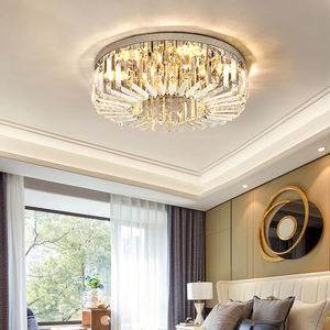 ثريا عصرية LED للسقف، ثريا فاخرة حديثة طويلة LED، إضاءة ديكور منزلي، مصباح سقف كريستال K9 - Product Image 5