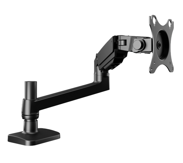 Kesino Single Computer Desk Monitor Arm Height Adjustable Gas Spring Stand for 19"-65" Screens Black-New Item