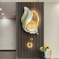 Horloges et montres à affichage numérique, décoration artistique pour la maison, peinture murale de fond de télévision, peinture acrylique LED