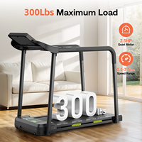 Caminadora Eléctrica Plegable para Uso Doméstico en Personas Mayores, con Pantalla LED de Frecuencia Cardíaca, Motor de 3.5HP - Equipo de Ejercicio Profesional