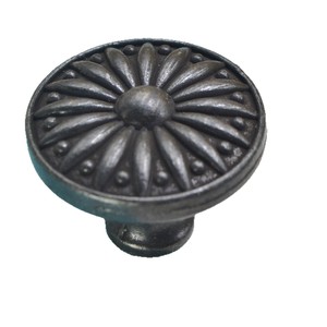 Zechen Furniture Handle Round Zinc Alloy 32mm Diameter Drawer <b>Knob</b> European Style Antique Finish - Product Image 2