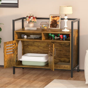 Grand banc de rangement intérieur <span class=keywords><strong>pour</strong></span> animaux de compagnie Meuble d'armoire en bois <span class=keywords><strong>pour</strong></span> chat et <span class=keywords><strong>chien</strong></span> - Product Image 4