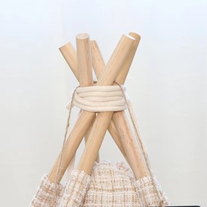 Cama tipi personalizada de poliéster y algodón para gatos y perros, cama tipi para mascotas pequeñas y medianas con almohadilla gruesa de felpa - Product Image 3