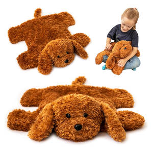 Custom ODM tappeto lembo ponderato coperta amichevole coccola animali di peluche per bambini con riempimento in cotone PP per bambini e adulti - Product Image 1