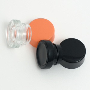 Cannacoast ขวดโหลแก้วใสทนต่อเด็กพร้อมฝาพลาสติกสำหรับครีมบำรุงผิวดอกไม้เครื่องสำอางเข้มข้น - Product Image 6