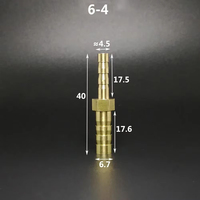 2.5 3 4 6 8 10 12 14 16 19 25 32 mm tuyau Barb Hosetail droit réducteur adaptateur transfert laiton raccord de tuyau eau gaz