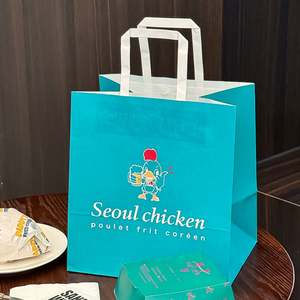 Bolsas de Papel Kraft para Comida Rápida, Personalizadas con Logotipo, Ecológicas, Biodegradables, Reciclables, con Asas Planas para Hamburguesas y Papas Fritas - Product Image 6