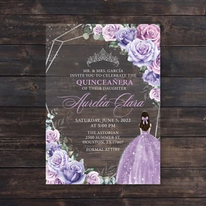 Tarjetas De Invitacin De 15 Aos Zapato De Cenicientatarjetas <span class=keywords><strong>Cenicienta</strong></span> 15 Años Invitaciones Para Quinceañera - Product Image 3