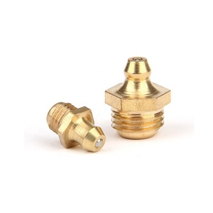 Nhà máy tùy chỉnh m6m8m10 phụ kiện đường ống mỡ Súng núm vú phù hợp thẳng khuỷu tay vòi phun mỡ Súng Phụ Kiện Khớp nối bằng đồng - Product Image 3