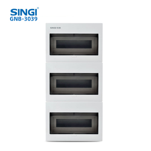 Boîtier de distribution électrique GNB-3039, 39 voies, <span class=keywords><strong>3</strong></span> rangées, montage en surface, indice de protection IP30, 63A, certifié CE et CB, équipement électrique - Product Image 1