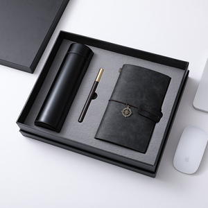 Set de Regalo de 3 Piezas: Termo Inteligente con Logotipo Personalizado, Cuaderno A6 y Bolígrafo, con Pantalla LED de Temperatura, Diario de Viaje, Caja Corporativa para Negocios - Product Image 6