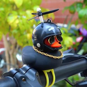 Cloche de <span class=keywords><strong>canard</strong></span> de vélo étanche avec lumière petit <span class=keywords><strong>canard</strong></span> noir casque de moteur de vélo de route guidon de cyclisme décoration de <span class=keywords><strong>canard</strong></span> de vent cassé - Product Image 2