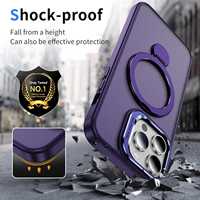 Coque de téléphone à support magnétique rotatif à 360 ° pour iPhone 15 Pro Max 16 14 Plus 13 Mini 12 coque de téléphone à support invisible