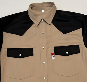 Beste Qualität Dun 100% Baumwolle Komfortable Knopfleiste Schwarz FR Feuerfest Schutzklasse D Hitzebeständig 100-150°C Uniform - Product Image 6