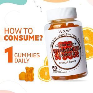Gomitas de Vitamina D3K2 con Sabor a Naranja WXW, Apoyan la Salud Ósea en Adultos, Promueven la Salud para Mujeres Embarazadas - Product Image 2