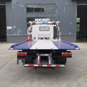 Small FAW 4x2 <b>Flatbed</b> Tow <b>Truck</b> 3 Ton 5 Ton Slidebed Wrecker Rollback Car Carrier for Sale - Product Image 4
