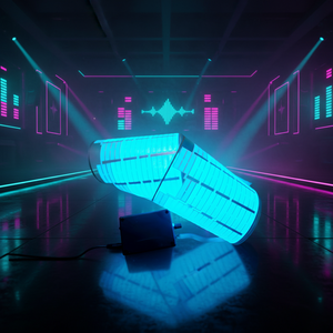 Affiche EL activée par le son. Synchronise avec la musique en direct. Battement sans fin, lumière sans fin. Every <span class=keywords><strong>Beat</strong></span> Visual <span class=keywords><strong>Blast</strong></span>. Pour bars et clubs. - Product Image 1
