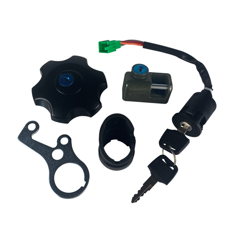 Ignition Key Switch and Gas Cap Lock Set Compatible with DRZ400 DRZ400S Ignition Key Switch and Gas Cap Lock Set Compatible with DRZ400 DRZ400S