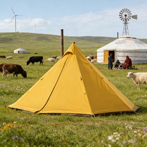 Tente <span class=keywords><strong>tipi</strong></span> <span class=keywords><strong>en</strong></span> toile de qualité supérieure avec des lames décoratives pour la fumée et des poteaux <span class=keywords><strong>en</strong></span> <span class=keywords><strong>bois</strong></span> rustiques pour une esthétique authentique <span class=keywords><strong>en</strong></span> plein air - Product Image 1