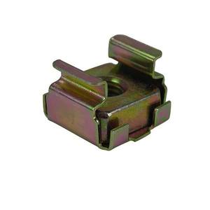 Écrou de cage carré noir en acier M6 zingué sur mesure pour armoire - Product Image 2