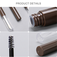 Tubes testeurs personnalisés en PETG de 3 ml pour mascara et gel à sourcils, bouchon à vis de 16 mm de diamètre, couleur personnalisée, impression UV, logo personnalisé, design graphique