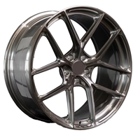 Jantes en alliage d'aluminium forgé FCS-44 personnalisées, 1 pièce, multi-rayons, finition Hyper Black, neuves, diamètre 20 pouces pour Mercedes-Audi