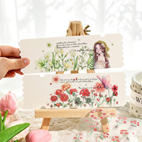 Pack d'autocollants style Ins 'Frost Flower Dew Whisper' en PET imperméable, motifs floraux, pour matériel de journalisation DIY et base de collage décoratif